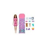 Barbie - soir�e pyjama chiots - coffret poup�e, 2 chiots, 11 accessoires