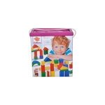 Blocs de construction en bois color�s eichhorn, jouets de construction
