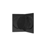 Box17 étui disque optique boîtier dvd 4 disques noir, Étui de protection Box17 étui disque optique boîtier dvd 4 disques noir, Étui de protection