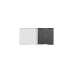 Box21 tui disque optique botier double 1 disques noir, transparent, tui de protection