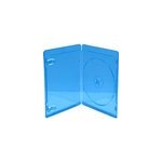 Box39 - 50 tui disque optique botier blu - ray 1 disques bleu, transparent, tui de protection