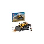 Bulldozer jaune avec chargeur frontal, jouets de construction