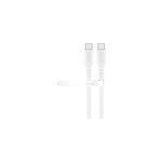 C�ble en silicone usb 2. 0 blanc, connecteur usb - c > connecteur usb - c
