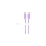 C�ble en silicone usb 2. 0 violet, connecteur usb - c > connecteur usb - c