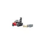 Chariot lvateur linde ht160d avec palette et 3 gitterbox, modle rduit de voiture