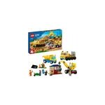 City - les camions de chantier et la grue à boule de démolition, jouets de construction City - les camions de chantier et la grue à boule de démolition, jouets de construction