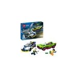 City - la course - poursuite entre la voiture de police et la super voiture, jouets de construction