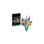 Collection botanique - bouquet de fleurs sauvages, jouets de construction
