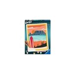 Creart - coucher de soleil � la plage, peinture