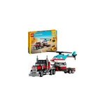 Creator 3 - en - 1 - le camion remorque avec hélicoptère, jouets de construction Creator 3 - en - 1 - le camion remorque avec hélicoptère, jouets de construction