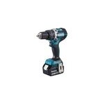 Dhp484rtj perceuse sans cl� 1, 8 kg noir, bleu, perceuse � percussion