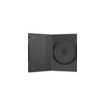 Dvd case single black, tui de protection