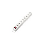 Eco - line + switch & 1, 5 mm� � cable blanc 8 sortie(s) ca 3 m, multiprise