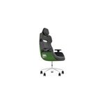 Fauteuil de jeu argent e700 racing green tissu pied - de - poule, si�ge gaming
