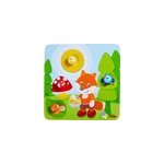 Fox puzzle avec cadre 4 pice(s) art