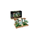 Icônes - jardin avec fontaine, jouets de construction Icônes - jardin avec fontaine, jouets de construction