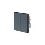 Interrupteur mural intelligent h1 - deux bascules avec conducteur neutre