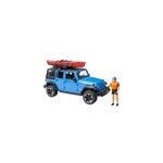 Jeep wrangler rubicon unlimited avec kayak et figurine, modle rduit de voiture