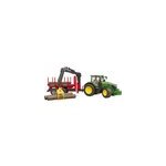 John deere 7r 350 avec remorque et 4 grumes, modle rduit de voiture