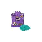 Kinetic sand, castle case avec 453 g de sable � modeler bleu sarcelle, bac de jeu multi - usage et conteneur ...
