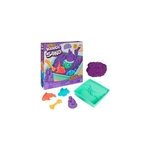 Kinetic sand, coffret bac � sable, 454 g de sable violet, bac � sable, 4 moules et outils, jouets sensoriels ...