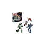 Marvel - iron man et war machine contre les drones hammer, jouets de construction