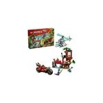 Ninjago showdown � la cabane dans les arbres avec la moto ninja, jouets de construction