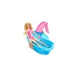 Poupée barbie blonde avec piscine et toboggan Poupée barbie blonde avec piscine et toboggan