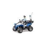Quad police avec figurine policire et accessoires, modle rduit de voiture