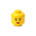 R. c. lego storage head ''girl, mini, bote de rangement