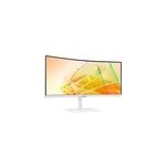 S65tc �cran plat de pc 86, 4 cm (34 ; ) 3440 x 1440 pixels ultrawide quad hd led blanc moniteur incurv� ...