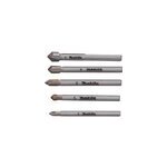 Set de forets pour verre et carrelage, 5 pi�ces, jeu de m�ches de perceuse