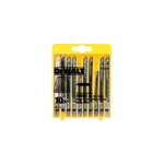 Set de lames de scie sauteuse hcs dt2290, 10 pi�ces, jeu de lames de scie