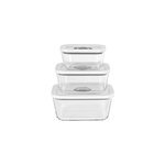 Set de r�cipients en verre sous vide vcg 1, bac