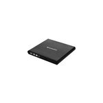 Slimline cd / dvd lecteur de disques optiques dvd - rw noir, graveur dvd externe