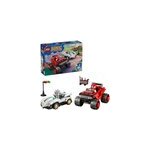 Sonic the hedgehog silvers voiture vs. monstertruck de knuckles, jouets de construction
