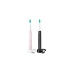Sonicare 3100 series 3100 series hx3675 / 15 2x brosses � dents �lectriques - noire / rose, brosse a ...