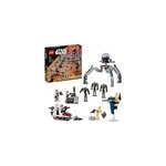 Star wars - pack de combat des clone troopers et dro�des de combat, jouets de construction