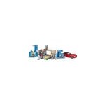 Station service bworld avec vhicule et station de lavage, figurine