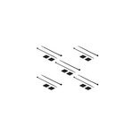 Support de serre - c�bles 25 x 25 mm avec serre - c�bles l 300 x l 4, 8 mm