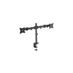 Support universel pour double écran avec pince de fixation, support de moniteur Support universel pour double écran avec pince de fixation, support de moniteur