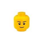 T�te de rangement lego  ; boy ; petit jaune, bo�te de rangement