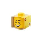 T�te de rangement lego  ; happy boy ; , grande, bo�te de rangement