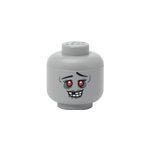 T�te de rangement lego  ; zombie ; , mini, bo�te de rangement