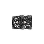 Toughfan 12 boitier pc ventilateur 12 cm noir 2 pice(s), ventilateur de botier