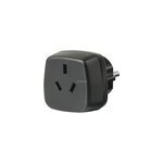 Travel adapter australia, china / earthed adaptateur de puissance & onduleur noir, adaptateur de prise ...