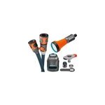 Tuyau textile liano 10 m avec raccord de robinet intrieur, avec sac de rangement