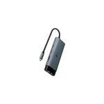 Uh6120c hub & concentrateur usb type - c gris, station d''accueil Uh6120c hub & concentrateur usb type - c gris, station d''accueil