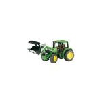 Vhicule miniature - tracteur john deere vert avec fourche, modle rduit de voiture
