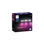 White ambiance adore salle de bain spot encastrable et � poser (lot de 3), lumi�re led